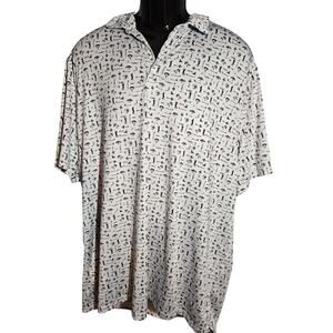 US Open 2021 Torrey Pines Golf Polo Shirt Mens 3XL White Novelty Print 121st